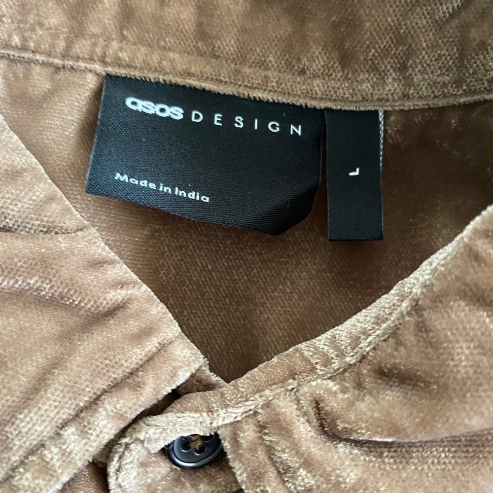 ASOS velour button down - Picture 2 of 2